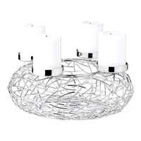 Adventní věnec Milano (ø 28 cm), nerezová ocel - EDZARD