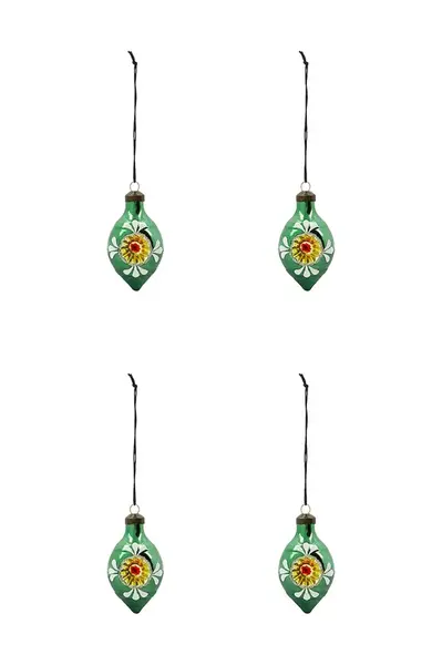 Sada vánočních ozdob House Doctor HDNostal 9,3 x 4,9 cm 4-pack