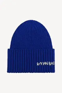 Čepice s příměsí vlny Ruslan Baginskiy Hand-embroidered Beanie