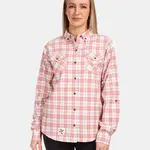 Women's sports flannel shirt Kilpi FLANNY-W Pink