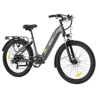 DYU C1 Electric Bike 350W Motor 36V 10Ah Battery 26*2.5" All-terrain Tires 25km/h Max Speed 65km Max Range Dual Disc Brakes