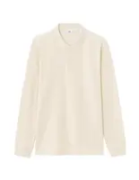 Celio krémové polokošilové tričko s dlouhým rukávem