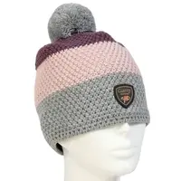 Giants fishing zimní čepice dámská tříbarevná s bambulkou