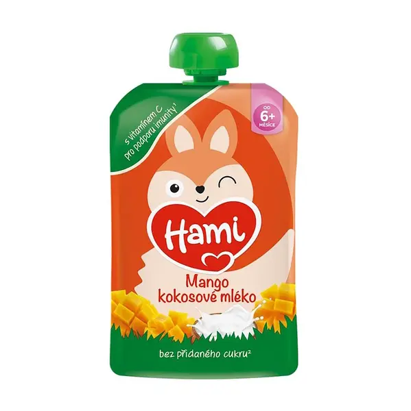 HAMI Kapsička mango kokosové mléko 6m+ 100 g