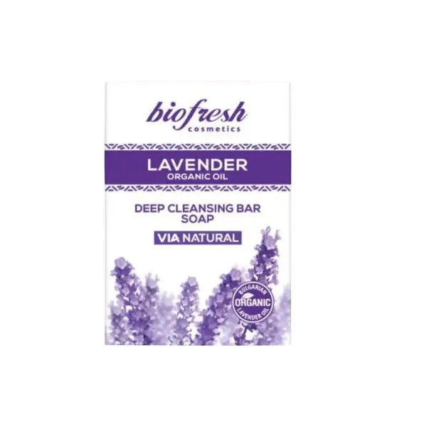 BIOFRESH Hĺbkovo čistiace mydlo s organickým levanduľovým olejom Lavender 100 g