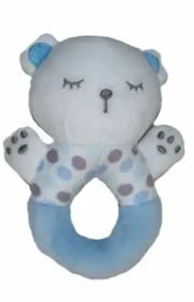 Chrastítko zvířátko modré – 14 cm