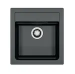 Alveus Atrox - Granitový drez 47x50 cm, Quick-Close, carbon 1149198