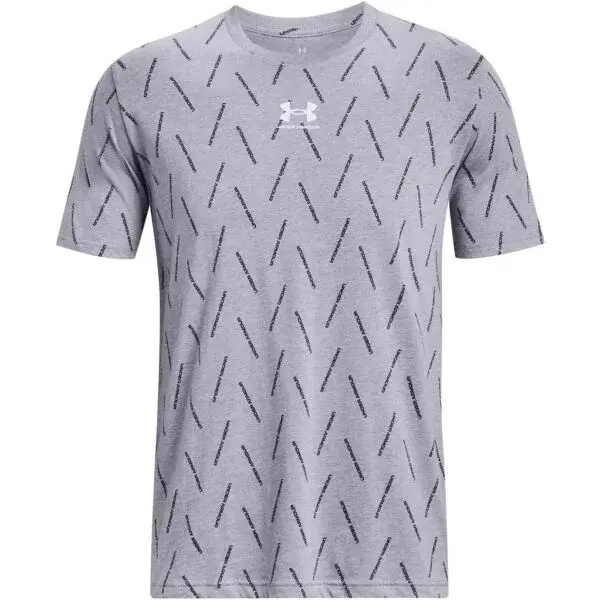 Under Armour ELEVATED CORE AOP NEW Pánske tričko, sivá, veľkosť S