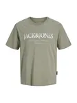 Jack & Jones Junior Tričko 'JJDEVIN DAYTONA'  olivová