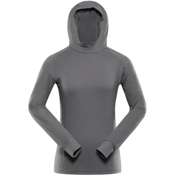 ALPINE PRO IZARA Dámska športová mikina, sivá, veľkosť