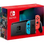 Konzole Nintendo Switch s neon modrým a červeným Joy-Conem