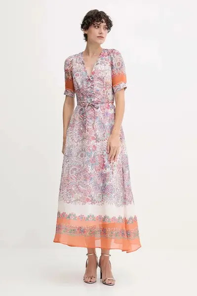 Šaty s příměsí hedvábí Hale BOB