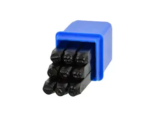 Razicí matrice čísel - raznice, různé velikosti, sada 9 kusů - GEKO Velikost: 5 mm