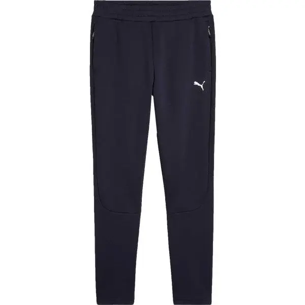 Puma EVOSTRIPE PANTS Pánske tepláky, tmavo modrá, veľkosť