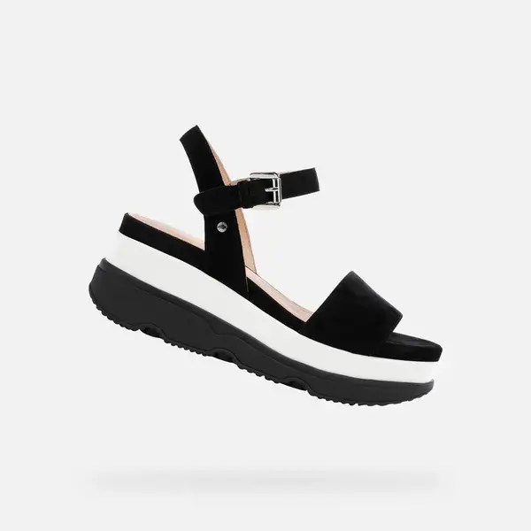 Čierne dámske sandále Geox Gardenia