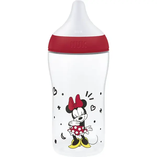 NUK Perfect Match Disney láhev s kontrolou teploty Minnie 3m+ 260 ml