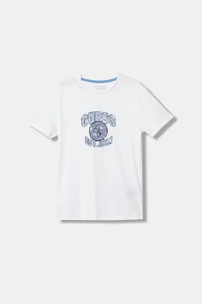 Detské bavlnené tričko Guess