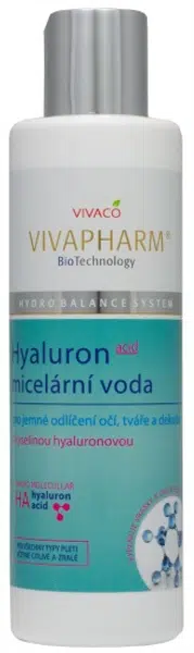 VIVAPHARM Micelární voda s kyselinou hyaluronovou 200 ml
