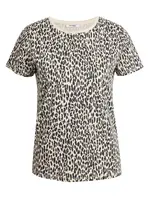 Béžové tričko so zvieracím vzorom ORSAY