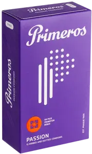 PRIMEROS Passion kondomy s vroubky a výčnělky 12 ks