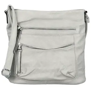 Dámská crossbody kabelka světle šedá - Firenze Ganna