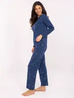 Dámské pyžamo v tmavě modré barvě