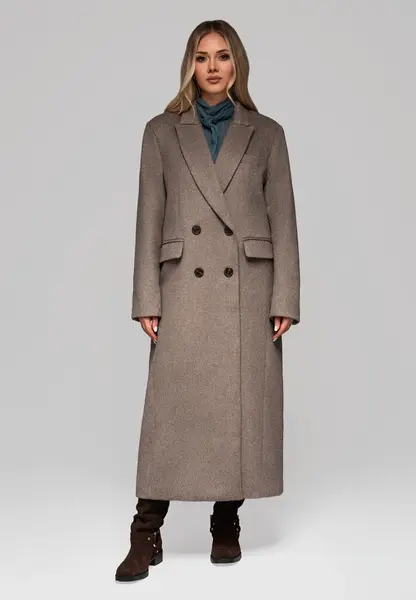 Dámský dlouhý vlněný kabát LARICA