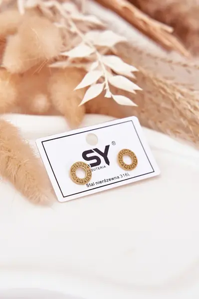 Zlaté náušnice Boto z nerezavějící oceli