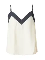 VERO MODA Top 'VMDenise'  krémová / námornícka modrá