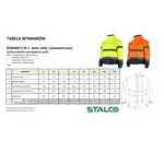 Bunda zateplená, výstražná BOMBER, 3 v1, XL, oranžová, STALCO