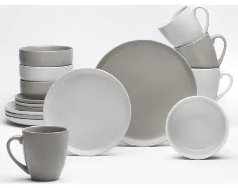 Jídelní servis (16 dílů) Stockholm, písková/taupe