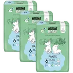 MUUMI BABY Pants 6 Junior 12-20 kg, měsíční balení kalhotkových eko plen 108 ks