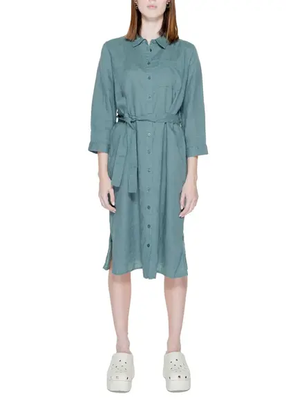 Košilové šaty ze lnu