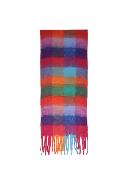 Barevná károvaná šála
