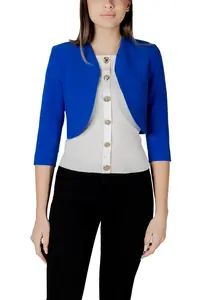 Modrá dámská bolerová bunda