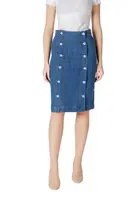 Džínová sukně Ichi s knoflíčky