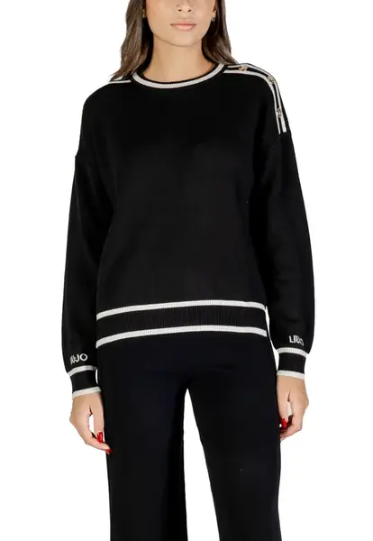 Černý svetr Liu Jo s pruhy