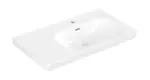 Villeroy & Boch Skyla - Umývadlo 80x46 cm, s prepadom, otvor na batériu, CeramicPlus, Stone White 5A52R1RW