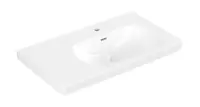 Villeroy & Boch Skyla - Umývadlo 80x46 cm, s prepadom, otvor na batériu, CeramicPlus, Stone White 5A52R1RW