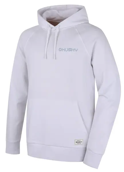 Husky Buggy M M, white Pánská bavlněná mikina