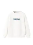 MANGO KIDS Mikina 'BRAWCREW'  zafírová / čierna / biela
