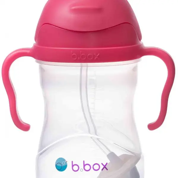 B.BOX Hrneček s brčkem, Malina 240 ml