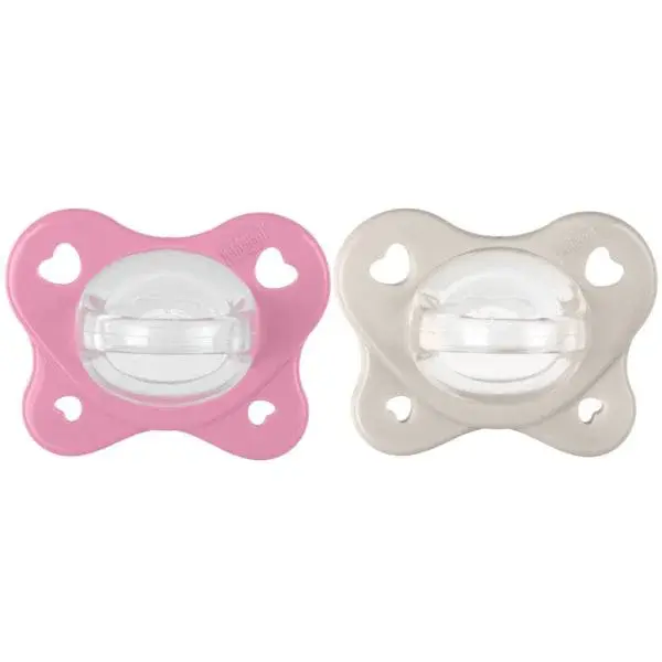 CHICCO Dudlík Physio Dual Soft silikonový dívka 6-16m, 2 ks