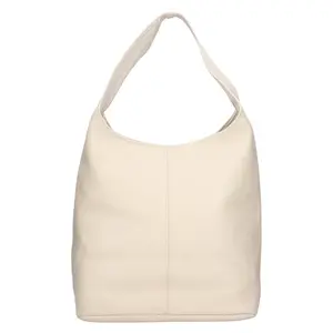 Dámská kožená kabelka přes rameno Italia Margo - krémová