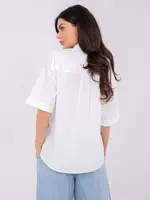 Bílá dámská košile s krátkým rukávem