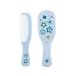CANPOL BABIES Hřeben a kartáč přírodní měkký NEWBORN BABY modrý 2 ks