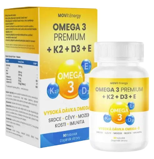 MOVIT ENERGY Omega 3 Premium+K2+D3+E 90 tobolek