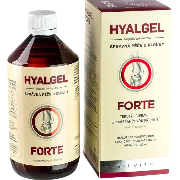 SILVITA Hyalgel forte pomeranč 500 ml
