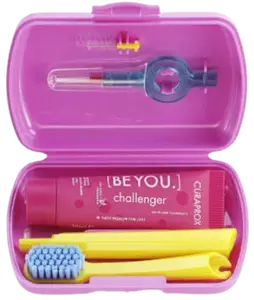 CURAPROX Travel set růžový