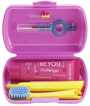 CURAPROX Travel set růžový